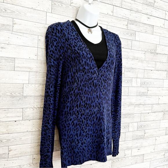 EXPRESS DESIGN STUDIO Leopard Print Pullover Sweater, M - Picture 4 of 10